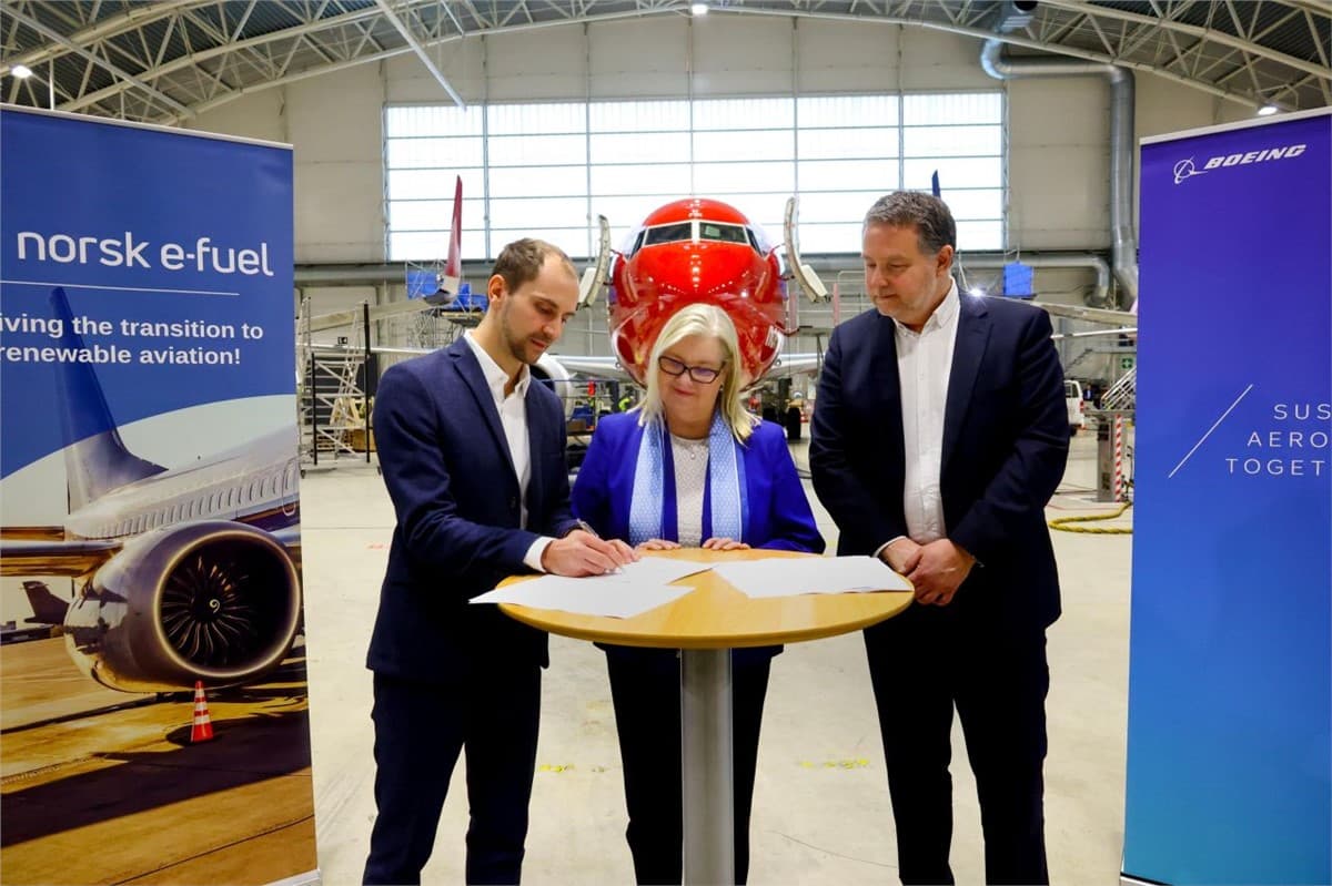 Boeing Partners with Norsk e-Fuel to Accelerate SAF Production