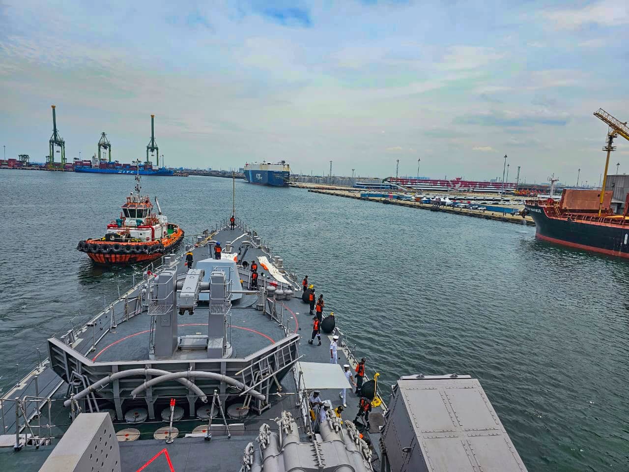 INS Mumbai Joins Multinational Exercise LA PEROUSE