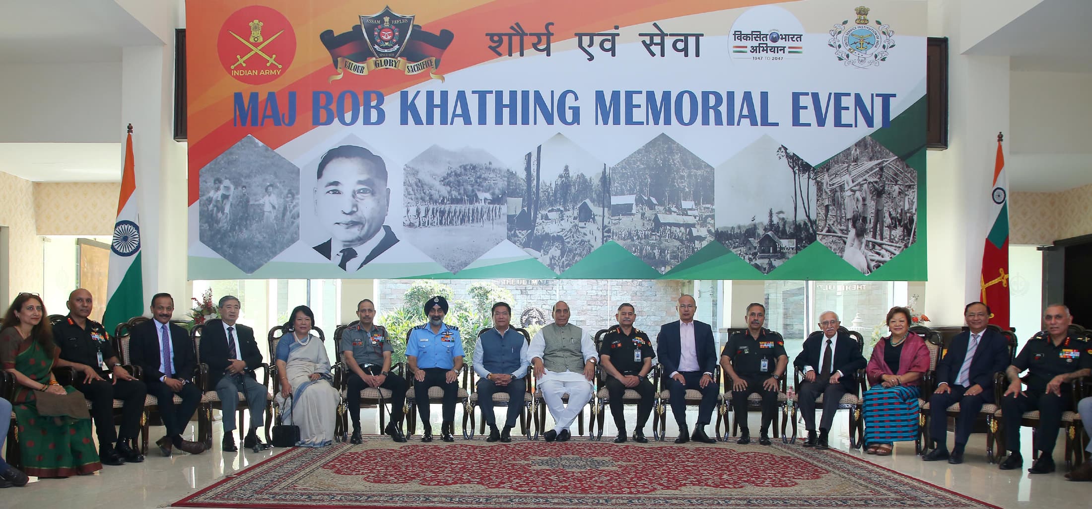 "A Great Son of India": Rajnath Singh Pays Tribute to Major Bob Khathing