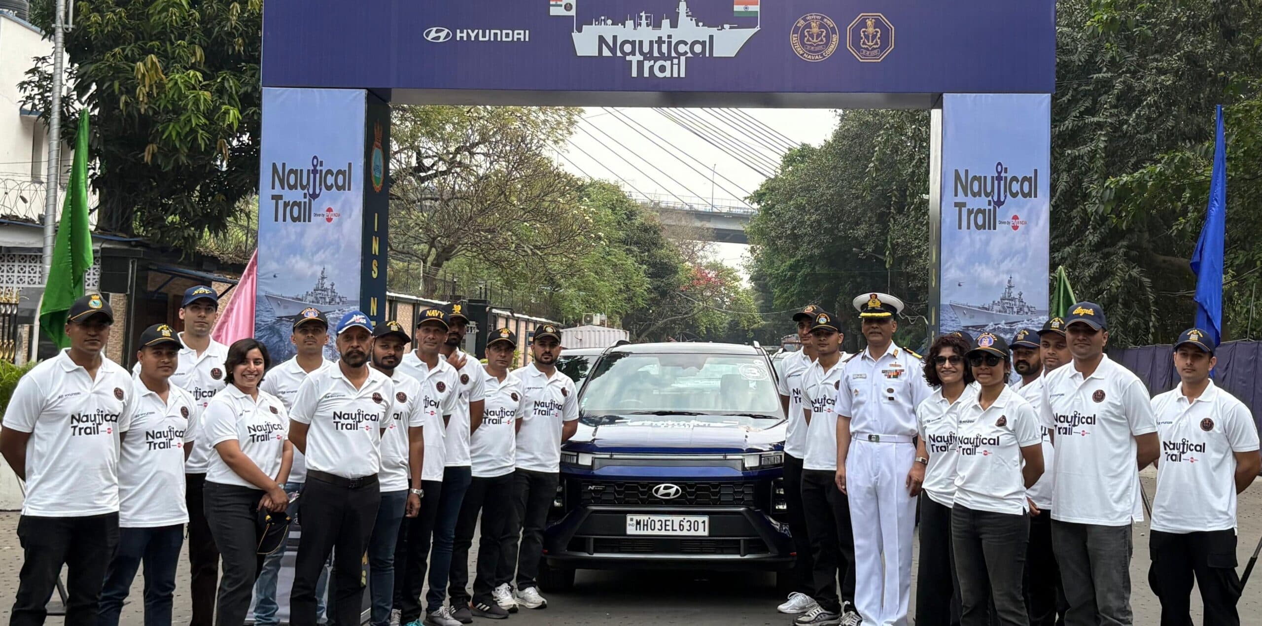 Indian Navy's Motor Car Rally Kicks Off from Kolkata